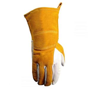 Guantes de Soldadura TIG de Piel de Cabra de Primera Calidad, Guantes de Protección Resistentes al Calor con Kevlar - Product Image 3