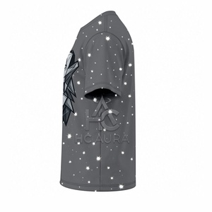 T-shirt pour homme de qualité supérieure, nouvelle arrivée, durable, premium, imprimé étoiles de la galaxie, surdimensionné, graphique cosmique, manches courtes, streetwear - Product Image 6
