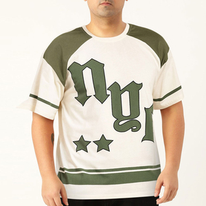 OEM 100% Cotton Men's Oversized <b>T</b>-<b>Shirt</b> with Silk Screen Printed Design Breathable & Anti-Wrinkle Men's <b>T</b>-<b>shirts</b> - Product Image 5