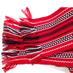 Cinturón Tejido Extra Ancho con Rayas Estilo Cosaco, Cinturón Ucraniano Hecho a Mano, Faja Étnica Colorida Unisex - Product Image 4