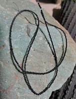 Perles rondes facettées en moissanite grise de 2 mm, faites à la main, pour la création de bijoux