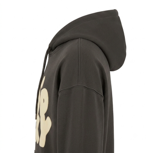 Sweat-shirt à capuche en coton pour homme, motif graphique, décontracté, à manches longues, streetwear, logo personnalisé, vente en gros - Product Image 3