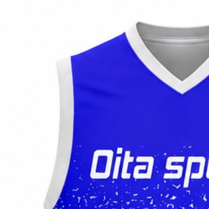 Blue White Volleyball Sleeveless <b>Shirt</b> Team Sports Uniform Athletic Top Performance Wear Training Practice Competition Apparel - Product Image 3
