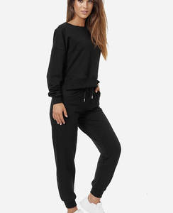 Ensemble de pulls en tricot pour femmes Pull en tricot de coton et polyester d'hiver de créateur personnalisé Ensemble de 2 pièces de pulls pour femmes Survêtements respirants - Product Image 4