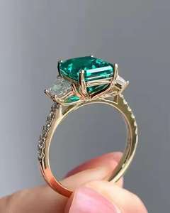 Anillo de Diamante Moissanita de Oro Real de 14K para Mujer, Joyería de Aniversario Hecha a Mano con Logotipo Personalizado, Proveedor Directo - Product Image 3