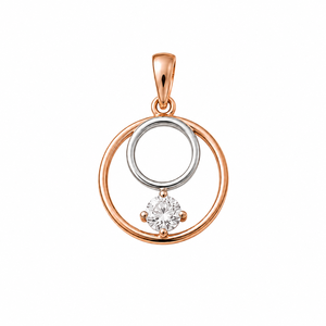 Ensemble collier et boucles d'oreilles circulaires en or rose 18 carats pour femmes, bijoux fins polis, à porter au quotidien, pour mariage, fête, cadeau - Product Image 3