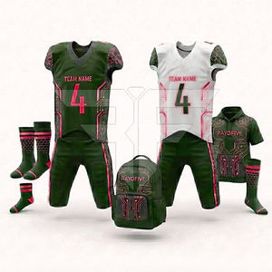 Nuevo Uniforme de Fútbol Americano Personalizable de Talla Grande - Alta Calidad, 100% Poliéster, Secado Rápido, Antibacteriano, Correa Ajustable, OEM - Product Image 4