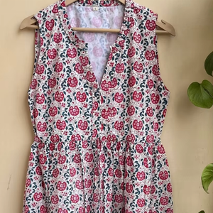 Vestido largo indio de algodón estampado a mano, túnica india, vestido estampado a precio de fábrica, gran éxito de ventas 2026 - Product Image 1