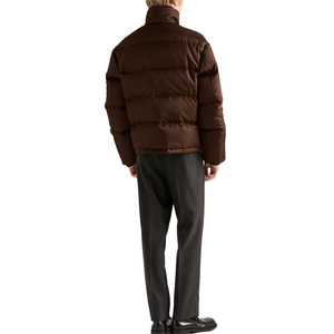 Veste d'hiver légère en duvet d'oie avec capuche en nylon recyclé de qualité supérieure pour hommes, manteau matelassé pour l'extérieur, fabricant OEM - Product Image 3
