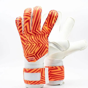 Gants de gardien de but Econex Sports en cuir PU, doigts entièrement couverts, vert néon, respirants, antidérapants, fermeture auto-agrippante, unisexe - Product Image 1