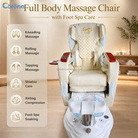 Fauteuil de pédicure professionnel électrique avec dossier réglable, bain de pieds sans tuyauterie, jets de remous, luxe, pour salon de manucure et spa