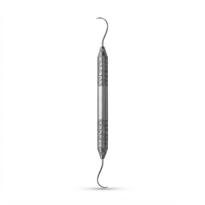 Sonda de diagnóstico dental PQ2N6 de doble punta, con codificación por colores y diseño bifurcado. Nabers. ergonómico, acero satinado ™ manivela. - Product Image 5