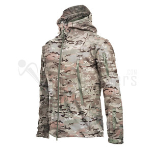 Men's Solid Genuine Leather <b>Waterproof</b> Breathable Windproof Zipper Closure Safari <b>Jacket</b> Workwear Style Autumn - Product Image 6