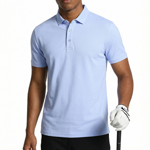 Polo pour homme à manches courtes en mélange de coton, style classique, vêtements décontractés pour tous les jours, vente en gros - Product Image 5