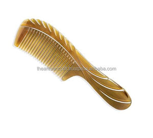 Juego de 2 Peines para el Cabello y Cuero Cabelludo de Cuerno de Búfalo Natural Pulido y Ecológico, Personalizables con Diseño Único de Animales Náuticos, para Uso como Recuerdo - Product Image 3