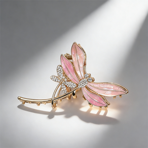 مشبك شعر معدني على شكل فراشة للنساء بطول 6.5 سم، إكسسوارات شعر أنيقة للفتيات - Product Image 4