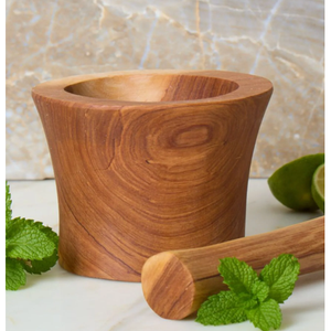 ครกไม้แบบดั้งเดิมพร้อมสากสำหรับบดเครื่องเทศ รุ่น Eco-Kitchen ใช้แรงคน 198 - Product Image 2