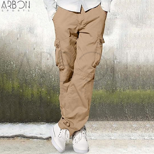 Pantalon cargo en coton léger multi-poches, couleur unie, style streetwear décontracté, nouvelle tendance quatre saisons, prix de gros - Product Image 6