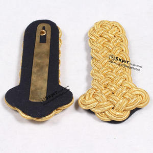 Epaulettes Ceremoniales Ovalados Tejidos a Mano, Insignias para Uniformes y Accesorios Ceremoniales - Product Image 4