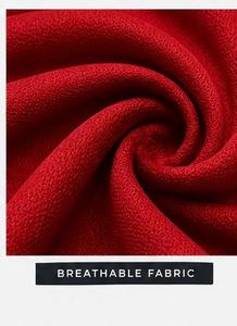 เสื้อยืดคอกลมสีแดงสำหรับผู้ชาย GENERAL INDUSTRIES ผลิตจากผ้าฝ้ายถัก 95% เป็นมิตรกับสิ่งแวดล้อม สไตล์สปอร์ตแคชชวล เหมาะสำหรับใส่ในฤดูร้อน ไซส์ M พร้อมโลโก้ - Product Image 3