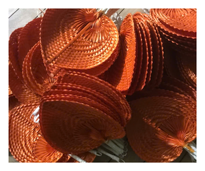 Handmade Bamboo Palm Leaf <b>Fans</b> Vintage Style Colorful <b>Hand</b> <b>Fans</b> for Wedding Gifts - Product Image 1