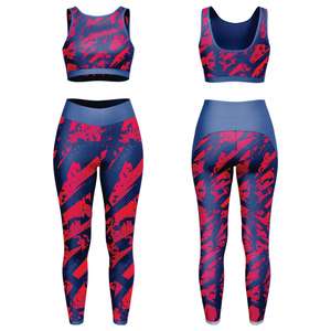 Conjunto de Yoga Sólido para Mujer, Ropa Deportiva sin Mangas, Cintura Alta, Transpirable, Ecológico, para Gimnasio, con Bordado Personalizado, Venta al por Mayor - Product Image 1