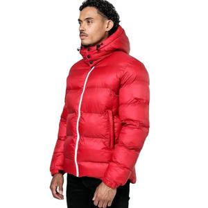 Chaqueta burbuja personalizable de alta calidad de lona ligera de primera calidad con cuello con capucha de aislamiento cobertura completa para clima frío - Product Image 2