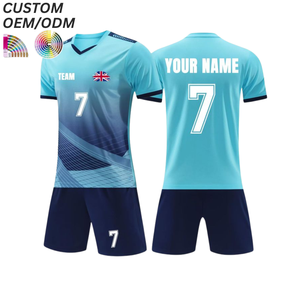 Uniforme de Entrenamiento Corto de Fútbol Transpirable con Estampado 100% Poliéster, Soporte OEM ODM para Fábrica de Ropa de Fútbol al por Mayor - Product Image 5