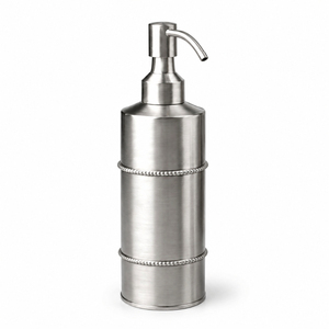Ensemble de salle de bain moderne en acier inoxydable chromé, distributeur de savon carré, flacon pompe de luxe pour lotion liquide, vente en gros pour hôtels et usage domestique - Product Image 3