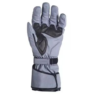 Gants de course en cuir pleine fleur noir, blanc et rouge, antidérapants, avec fermeture auto-agrippante, unisexe, pour la conduite - Product Image 6