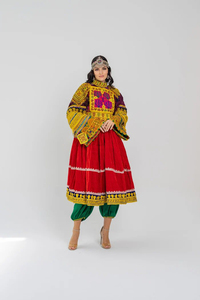 Vestido Afgano Kuchi con Bordado y Encajes, Personalizado para Mujer, de Alta Calidad, Estilo Afgano, Trajes Tribales Cómodos, Superventas - Product Image 5