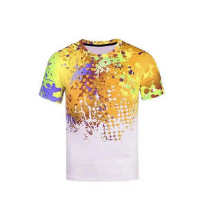 T-shirts de sublimation pour hommes, style fitness, tissu extensible et doux, vêtements décontractés, tenue active. - Product Image 3