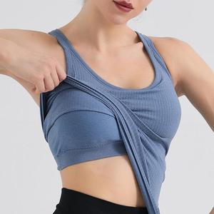 Nouveau débardeur de sport respirant sans manches pour femme, personnalisable avec logo brodé OEM, idéal pour l'entraînement, le yoga, grandes tailles - Product Image 5