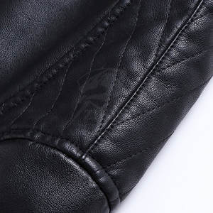 Chaquetas de cuero modernas para hombres adultos, abrigos de cuero ligeros para hombres - Product Image 3