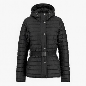 Women Padded Crop Puffer <b>Jacket</b> Winter Quilted <b>Short</b> Coat - Product Image 1