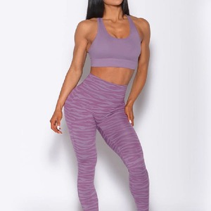 Nouveaux ensembles de vêtements de fitness respirants avec design personnalisé, ensembles de yoga sans couture en deux pièces - Product Image 2