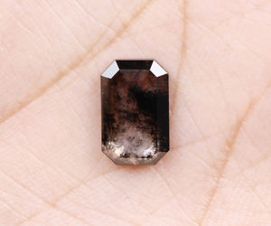 OM GEMS Diamante Cultivado en Laboratorio, Corte Esmeralda, 1.80 Ct, Corte Sal y Pimienta, Perforado con Láser, Diamante de Laboratorio Sal y Pimienta Personalizado Suelto - Product Image 6