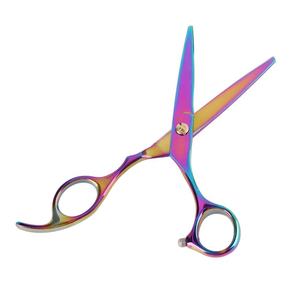 สแตนเลสคุณภาพสูงพลาสติกคลาสสิกตรงกรรไกรโกนหนวดกรรไกรตัดผม - Product Image 1