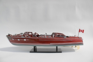 เรือจำลองแฮนด์เมด Pardon Me Boat ปี 1948 ทำจากไม้มะฮอกกานี - แบบจำลองเรือเร็วคลาสสิก - Product Image 1