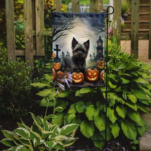 Cairn Terrier Halloween jardín bandera Multicolor decorativo buzón Banner para Patio ilustraciones para patio camas de flores - Product Image 2