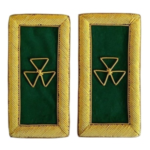 Prelate Knights Templar Frock Coat Shoulder Board Bullion Embroidery Masonic Regalia Badge Gold - Product Image 4