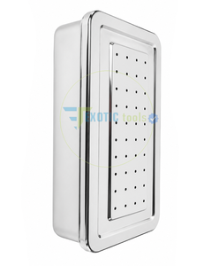 Caja para Instrumentos de Esterilización, Acero Inoxidable Premium, Autoclavable, Contenedor de Esterilización para Instrumentos Quirúrgicos, 12'' SS - Product Image 4