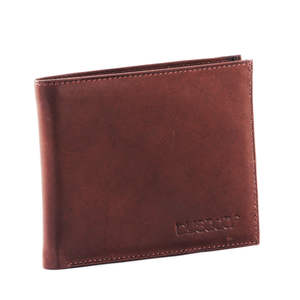 กระเป๋าสตางค์หนังแท้ทรงยาวแบบพับได้ รุ่น Royaa BS-401-029-brown ดีไซน์เนอร์ สำหรับทุกเพศ หนังเครซี่ฮอร์ส ลายเรขาคณิต เรียบหรู สำหรับนักธุรกิจ - Product Image 1