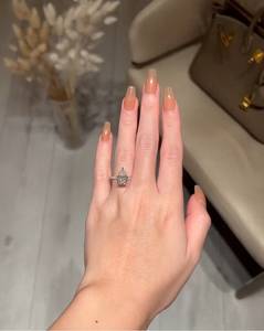 3.5 Carat Pear Cut Diamond Engagement <b>Ring</b> for Women | Hidden Halo <b>Solitaire</b> Wedding <b>Ring</b> | IGI Certified Luxury Bridal Gold - Product Image 4