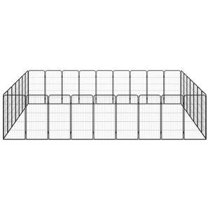 คอกสุนัขเหล็กเคลือบสีดำขนาดใหญ่ - Product Image 2