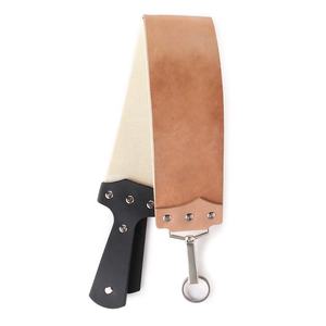 Real Leather Strop Belt Straight <b>Razor</b> <b>sharpening</b> Cut Throat Barber Shaving Strop Belt for Straight <b>Razor</b> <b>Sharpening</b> - Product Image 2