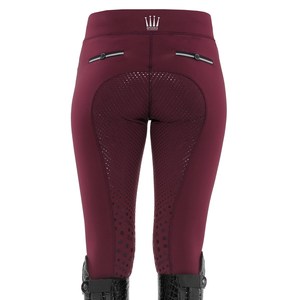 Pantalons d'équitation pour femmes Spooks, taille haute, coupe slim, couleur unie, en textile, avec poches - Product Image 3