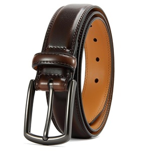 Ceintures habillées élégantes en cuir véritable pour hommes, vente en gros, ceintures décontractées pour jeans, nouvelle collection 2025, OEM, haute qualité, logo personnalisé, tendance - Product Image 1