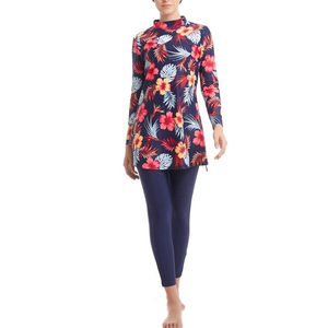 Maillot de bain Burkini Hijab pour femmes musulmanes, grande taille, modeste, à séchage rapide, respirant, manches longues, écologique, UPF50+, vêtements de plage - Product Image 3