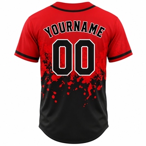 Dernier design de maillot de baseball pour hommes, vente en gros, 100% polyester, respirant, élégant, service OEM disponible, prix bas, personnalisable - Product Image 3